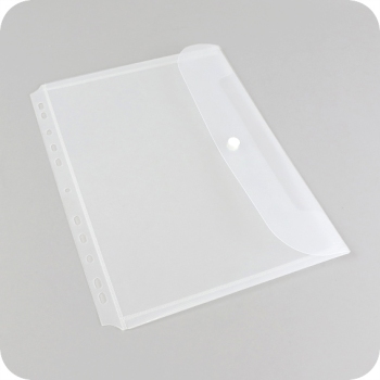 Document folders for inserts A4, with filing strip, PP foil 180 micron 