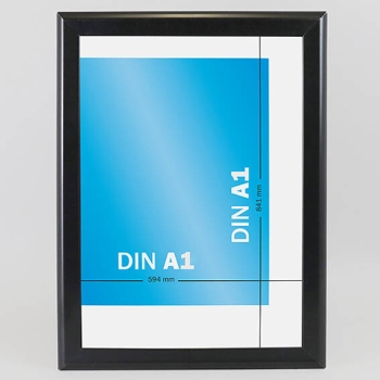 Snap frame, aluminium, A1 32 mm | black | Mitred
