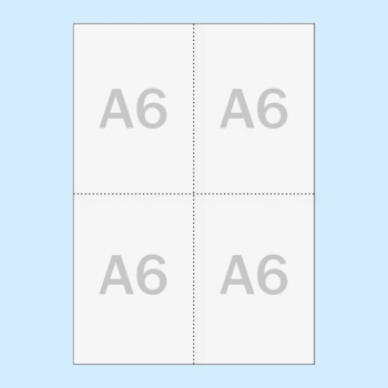 Insertion labels for ID pockets, A6, white 