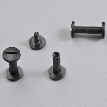 Plastic binding screws, 20 mm | black