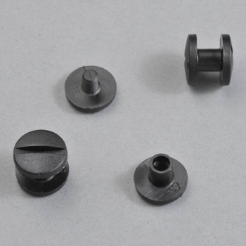 Plastic binding screws, 6 mm | black