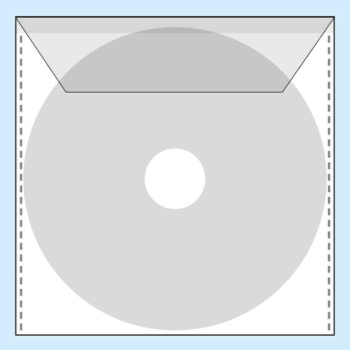 CD cover, not adhesive, with flap 