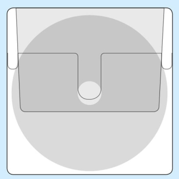 CD-pockets, self-adhesive, squared, with inserted flap 