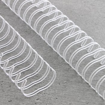 Wire bindings 2:1, A4 12,7 mm (1/2") | white