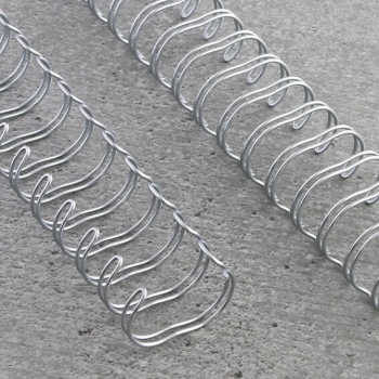 Wire bindings 2:1, A4 6,9 mm (1/4") | silver