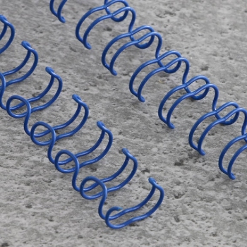 Wire bindings 3:1, A4 6,9 mm (1/4") | blue