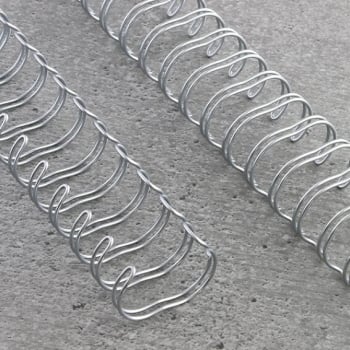 Wire bindings 3:1, A4 5,5 mm (3/16") | silver