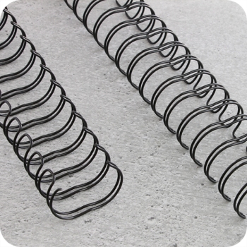 Wire bindings 3:1, A5 5,5 mm (3/16") | black