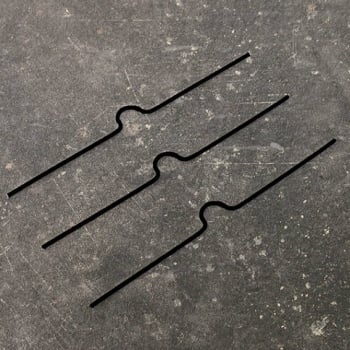 Calendar hangers, 150 mm long, black 
