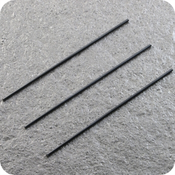 Straight wire shafts for calendar hangers, 200 mm long, black 