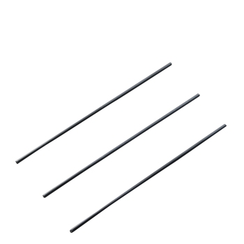 Straight wire shafts for calendar hangers, 208 mm long, black 