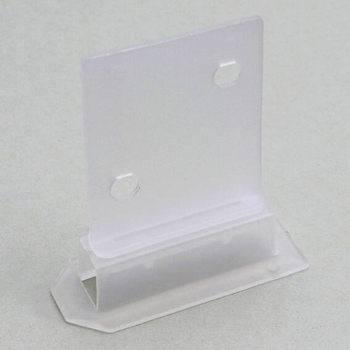 Corr-A-Clip Shelf Support, two-pieces, transparent 