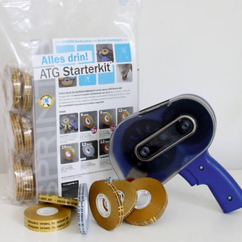 ATG starter kit with ATG-900 tape gun and 12 quality adhesive films 