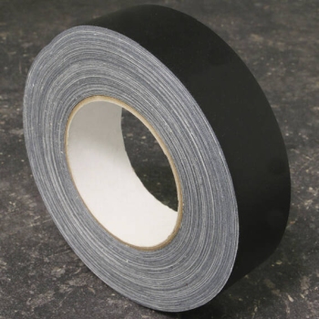One-sided adhesive fabric tape, duct tape black | 50 mm