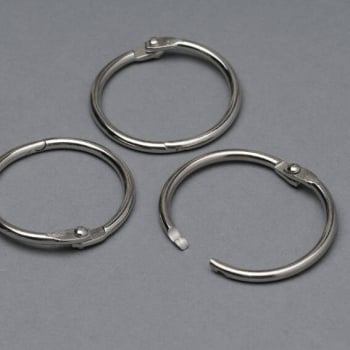 Binding rings 25 mm, nickel-plated 