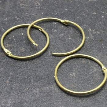 Binding rings 50 mm, brass-plated 
