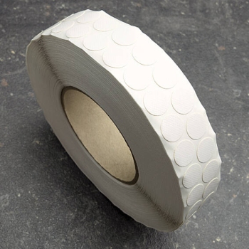 Fabric adhesive discs, white 