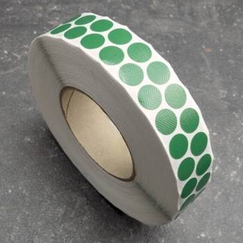 Fabric adhesive discs, green 