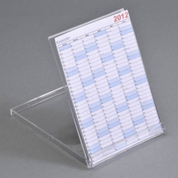 Calendar boxes, A6 portrait, 153 x 113 x 10 mm, transparent 