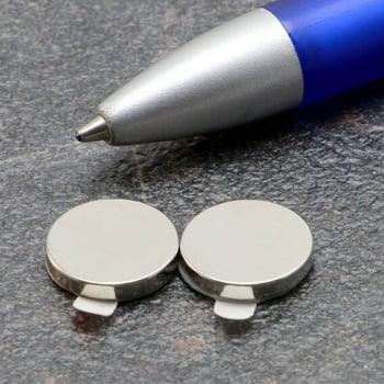 Disc magnets neodymium, self-adhesive, 12 mm x 2 mm, N35 