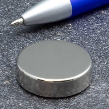 Disc magnets neodymium, 25 mm x 7 mm, N42 