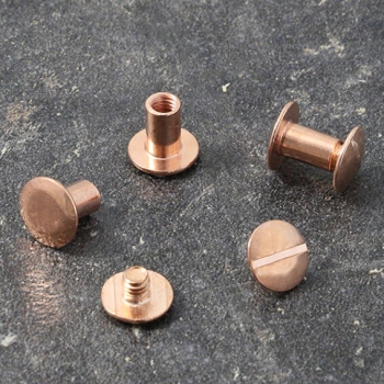 Binding screws, copper-plated 