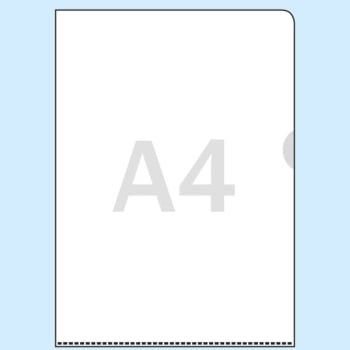 L-Folders for A4, PP foil 120 micron transparent grained 