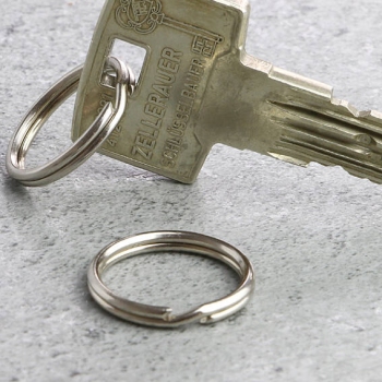 Key rings 20 mm, nickel-plated 