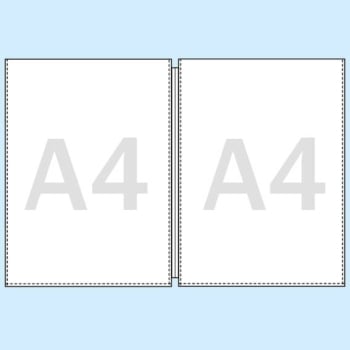 Double protective covers for menu cards A4 