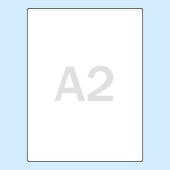 Protective covers for A2, short edge open, transparent 