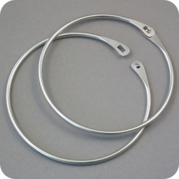 Merchandise rings, 120 mm, nickel-plated 