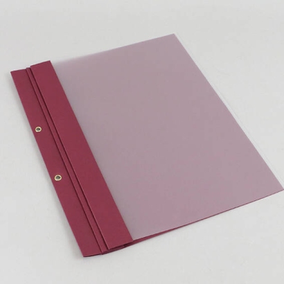 Balance sheet folder A4, 2 eyelets, 8 file solution, leather board bordeaux