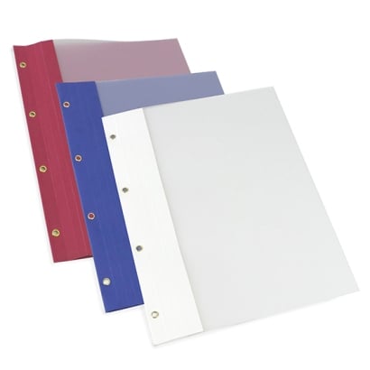 Balance sheet folder A4, 4 eyelets, quick staple, high gloss cardboard 
