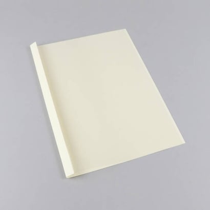 Thermal binding folder A4, leather board, 15 sheets, chamois | 1,5 mm | 250 g/m²