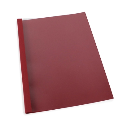 Thermal binding folder A4, linen board, 60 sheets, red | 6 mm | 230 g/m²