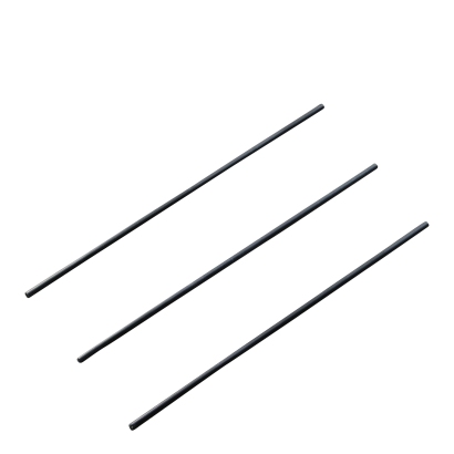 Straight wire shafts for calendar hangers, 358 mm long, black 