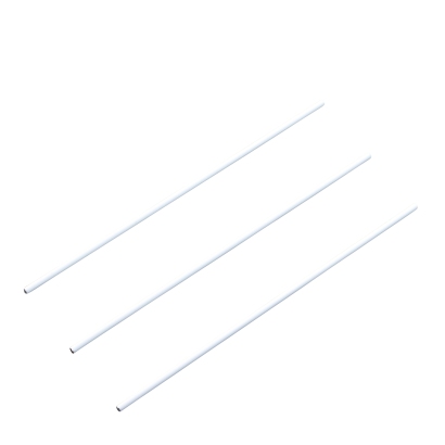 Straight wire shafts for calendar hangers, 88 mm long, white 