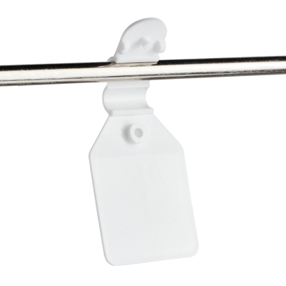 Swinging price clip for pegboard hooks, 26 x 26 mm 