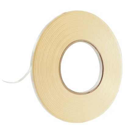 Double-sided adhesive PET tape, very strong/very strong, white paper cover 6 mm | 50 m