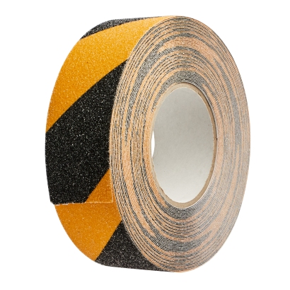 Anti-slip tape, black/yellow 50 mm