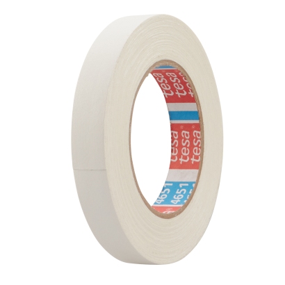 tesa 4651, Premium coated fabric tape 19 mm | white