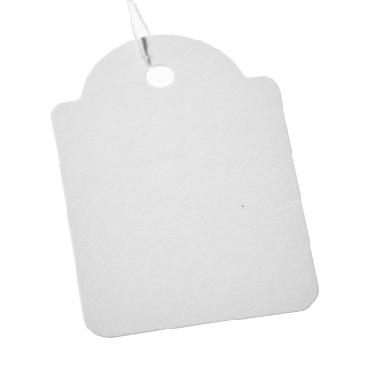 Hanging labels with thread 36 x 53 mm