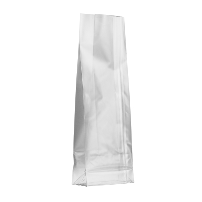 Block bottom bags with sealing seam, OPP foil, 90 x 50 x 280 mm | 40 µm