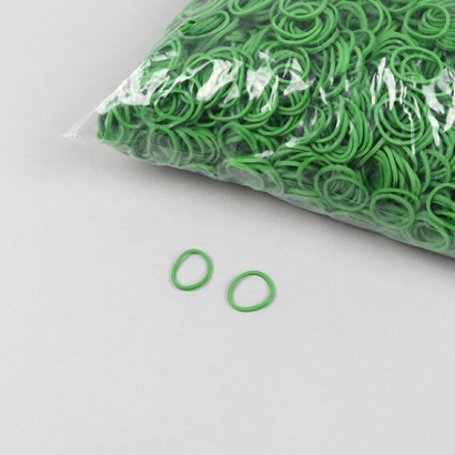 Rubber bands, green 15 mm | 1 mm