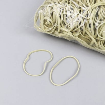 Rubber bands, white 50 mm | 3 mm