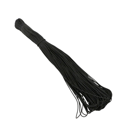 Elastic cords, 2 mm, black (bundle with 100 m) 
