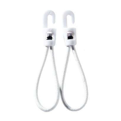 Bungee loops with hook 90 mm | white
