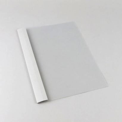 Eyelet folder A4, leather board, 45 sheets, grey | 4 mm