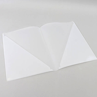 Offer folder A4 with pockets, matt transparent 