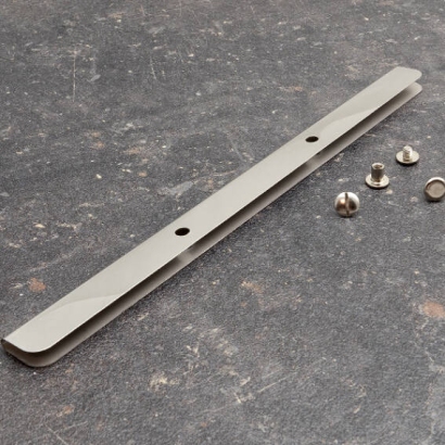 Binding screw rails, 235 mm, nickel-plated 